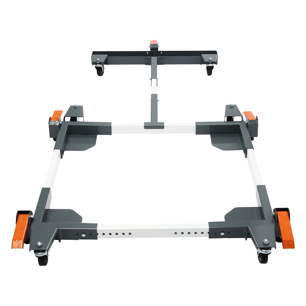 600lbs Adjustable Mobile Base&T Extension Combo Heavy Duty Mobile Base w/ Wheels