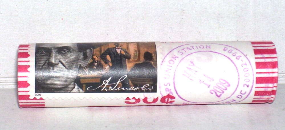 2009 P Lincoln Cents LP 2 Mint Roll POSTMARKED A2