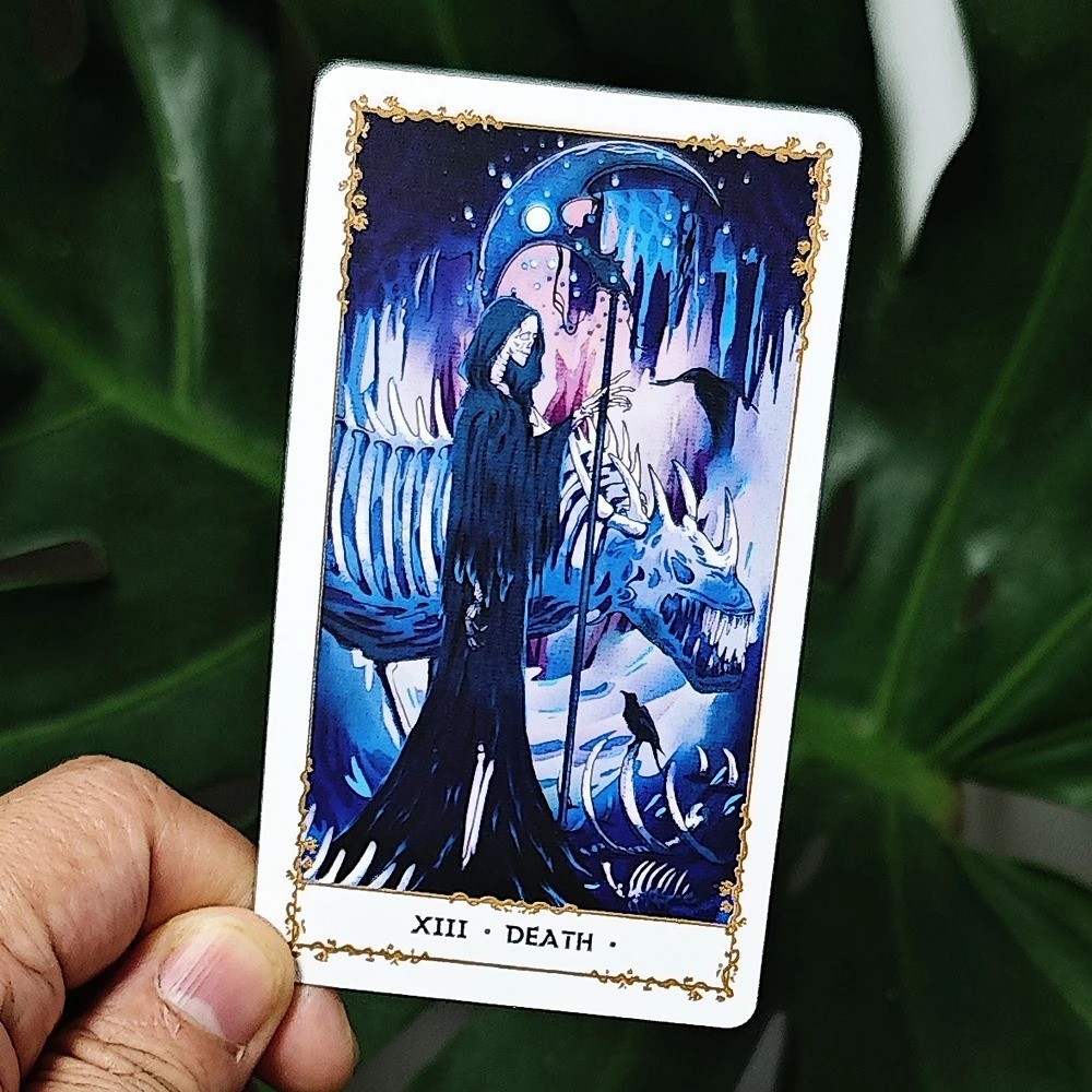 Silent Desolate Tarot Deck 78 Pcs Cartoon Tarot Cards Based on Rider System