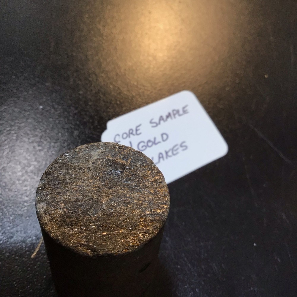 Gold Mine Core Sample with micro traces of gold
