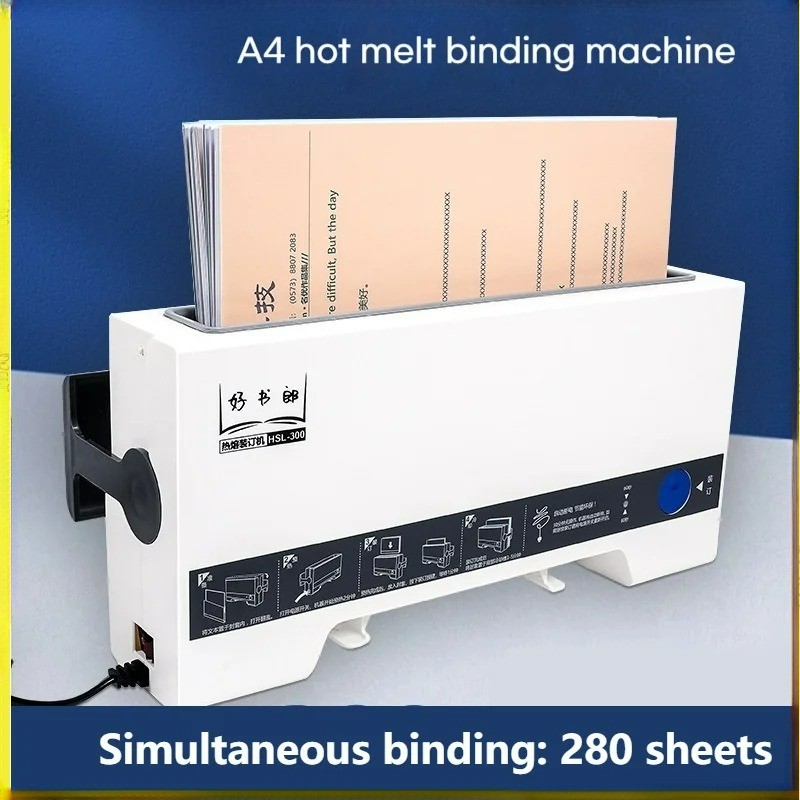 Hot Melt Binding Machine, A4 Adhesive Binding Machine, Document Sealing Machine