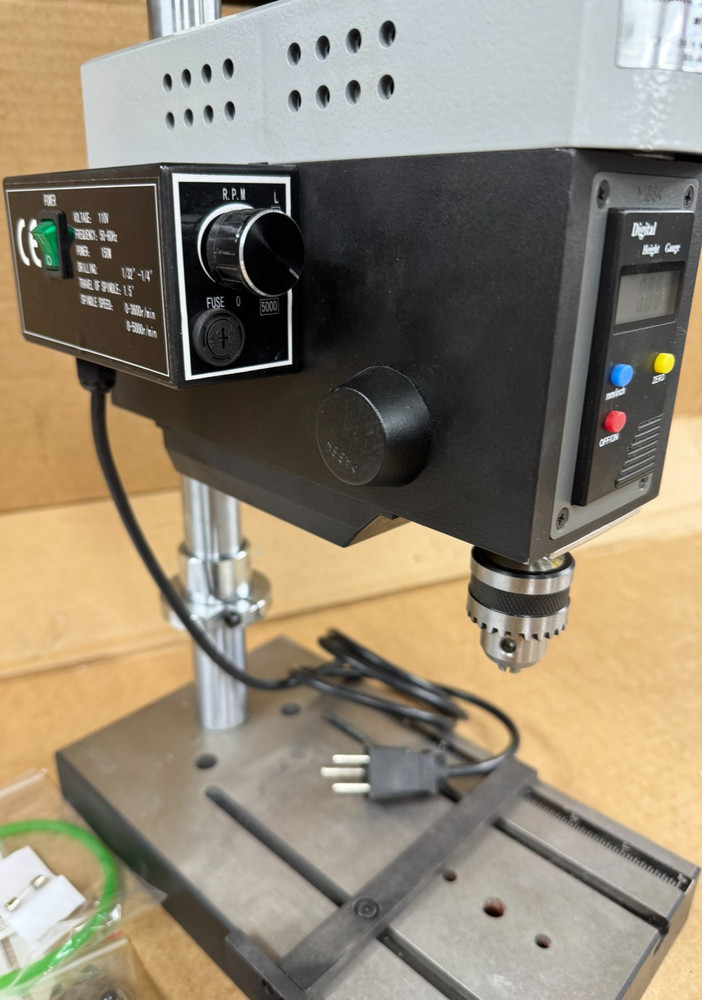 MicroLux #82959 Variable Speed, Mini Drill Press with Depthfinder