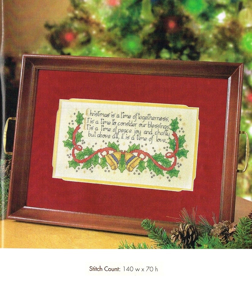 CHRISTMAS IS A TIME  -   CROSS STITCH  PATTERN     HM - RYV