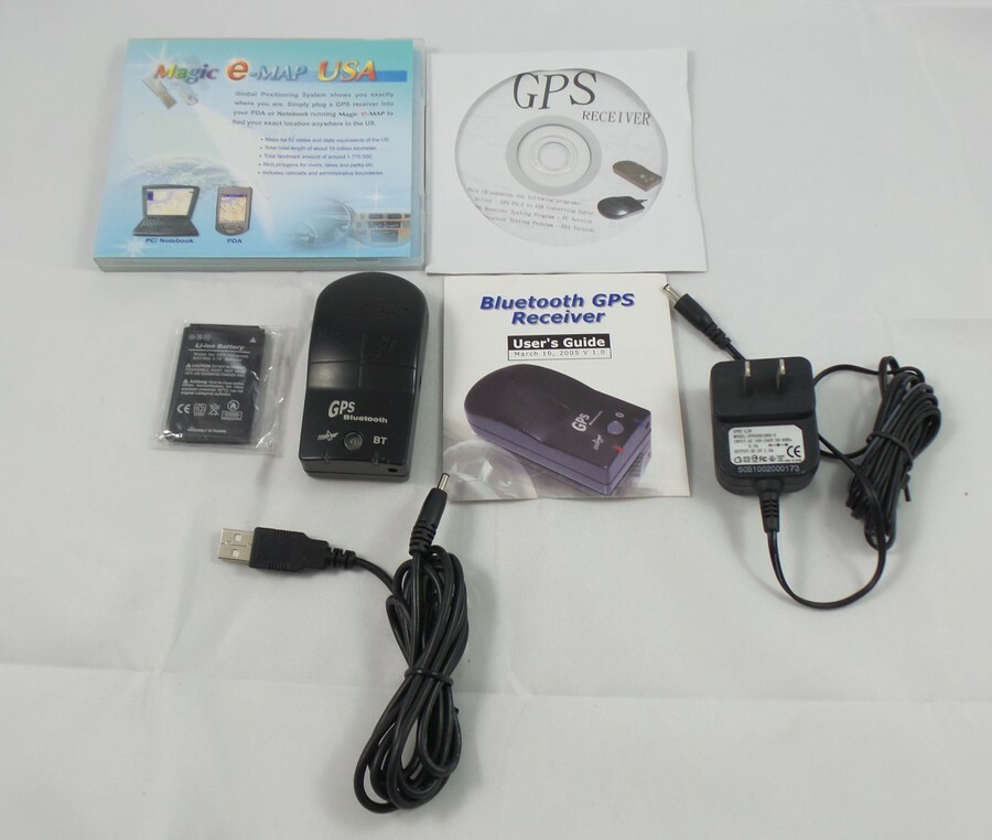 Vintage GoPass 16-Ch Bluetooth GPS Receiver - Magic e-Map Software (GPT-700)