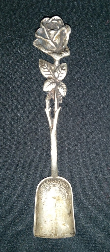 Christoph Widmann Hildesheimer Rose Sugar Spoon .800 Solid Silver