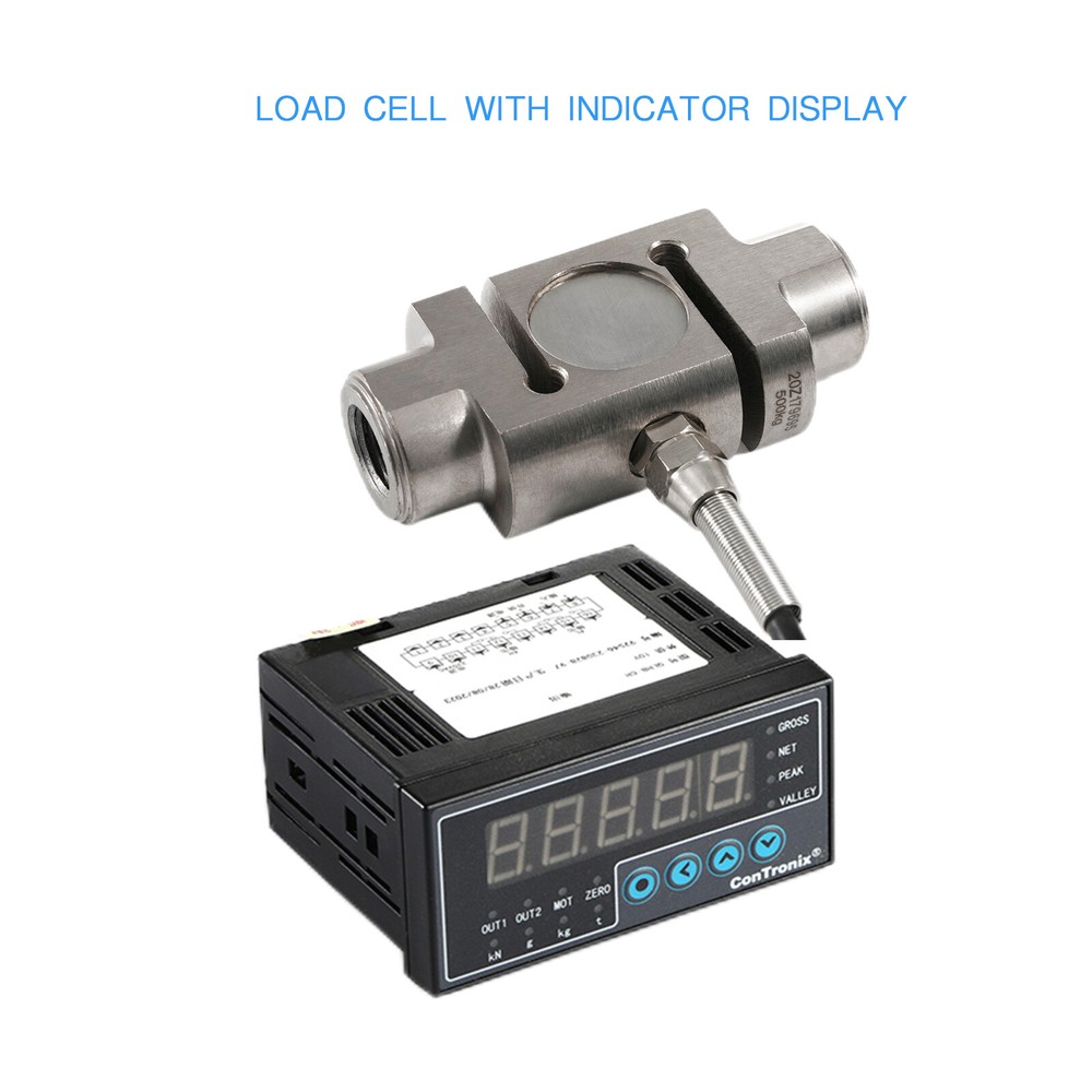 S Load Cell Sensor with Indicator Display Test Force Weight Supply AC100-240V