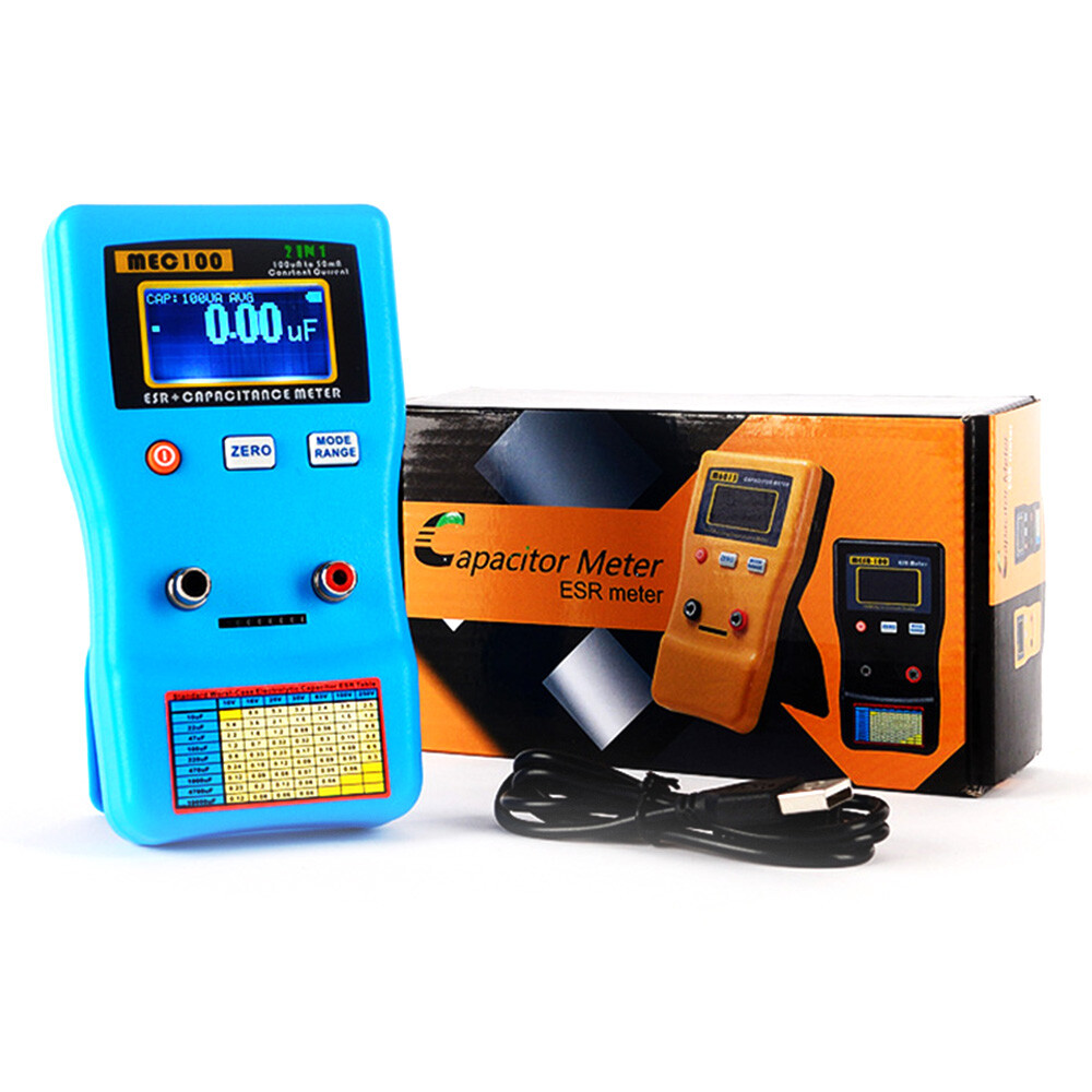 MEC-100 High-precision Capacitance Analyzer ESR Meter Digital Display Auto Rang