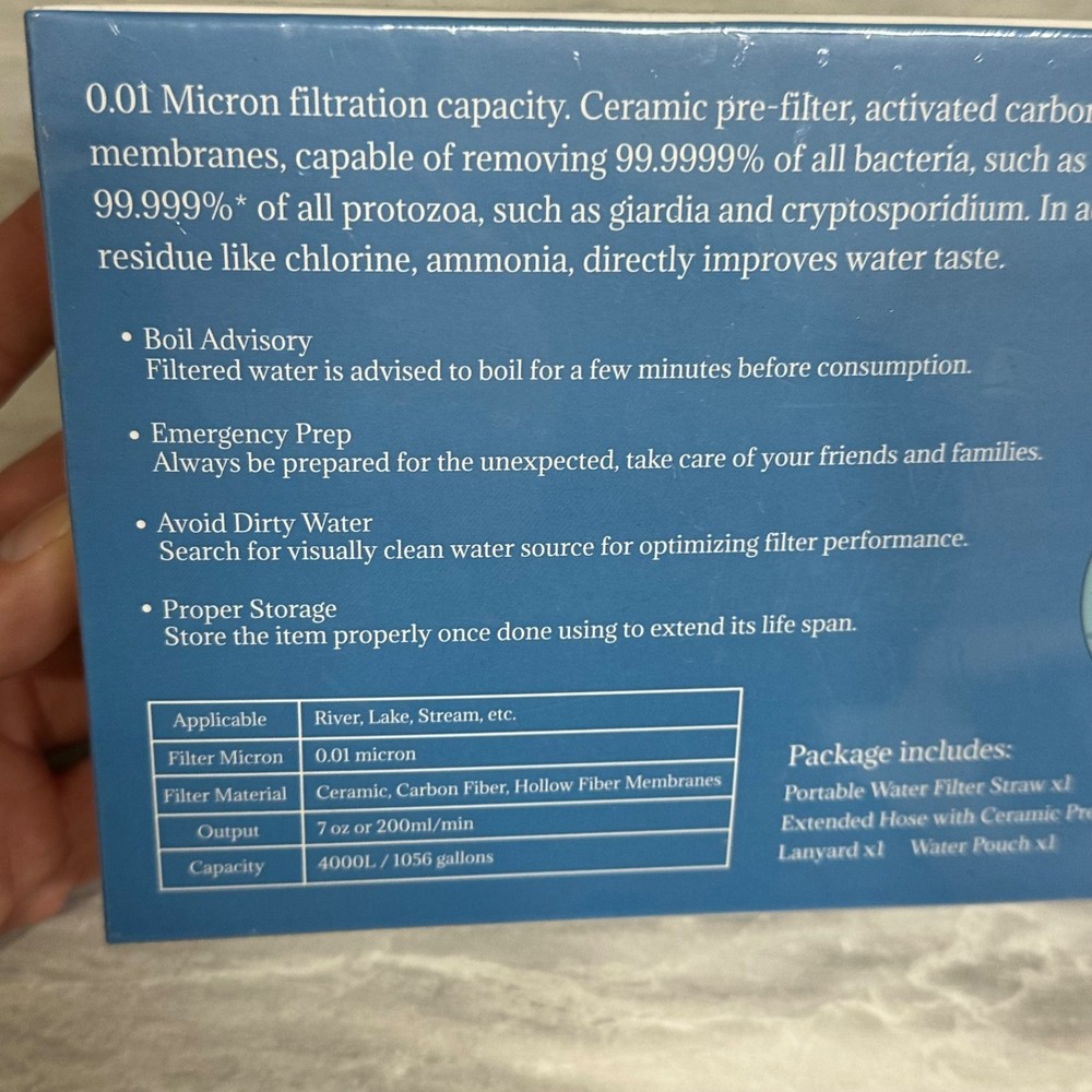 Balit Portable Water Filter Straw Lifestraws