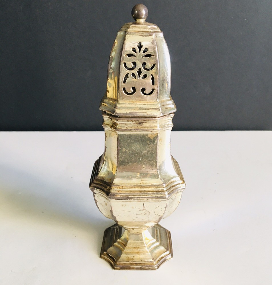 Antique Silver Plated Sugar Shaker Marked J&Co