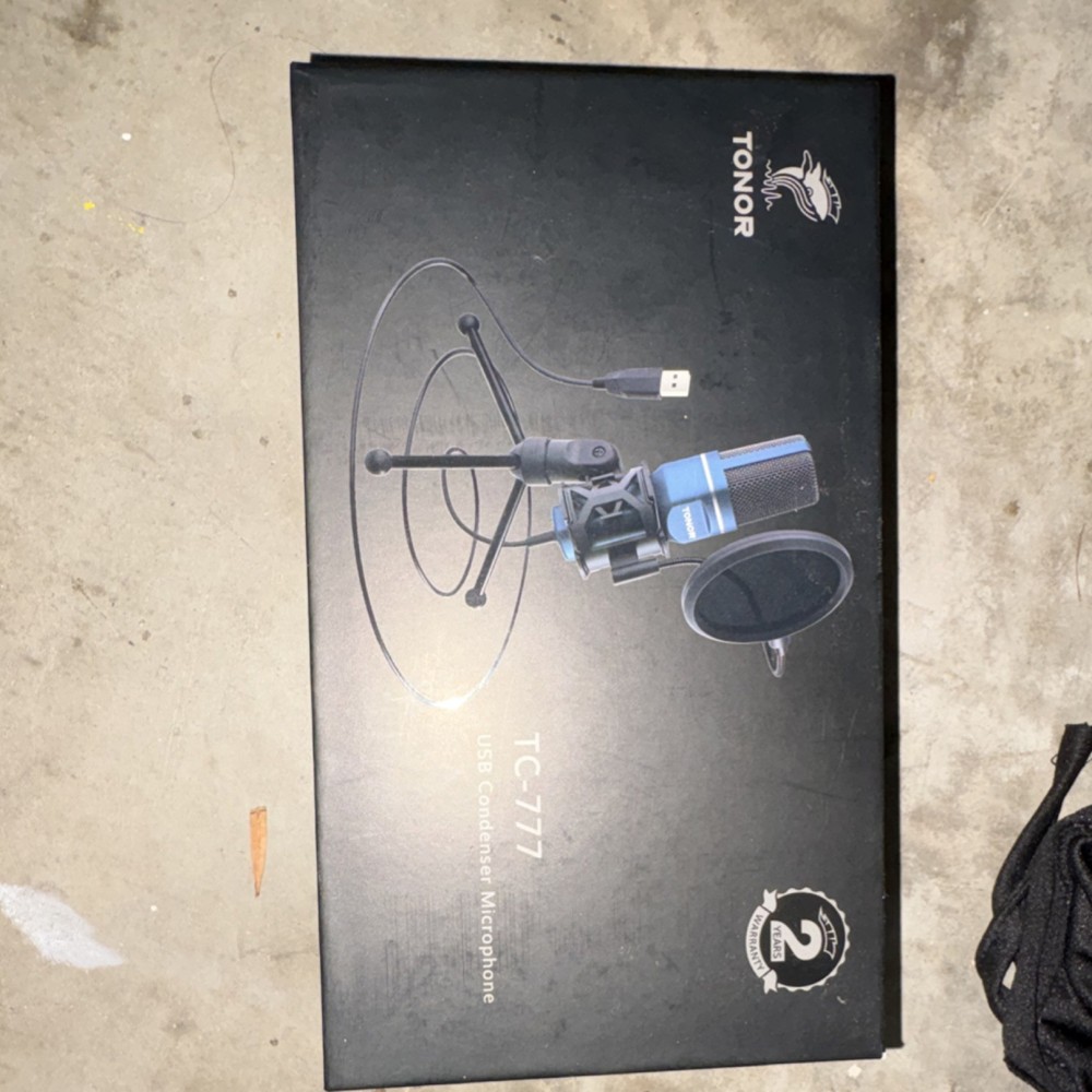 TONOR TC-777 USB Condenser Microphone Blue with Shock Mount & Pop Filter