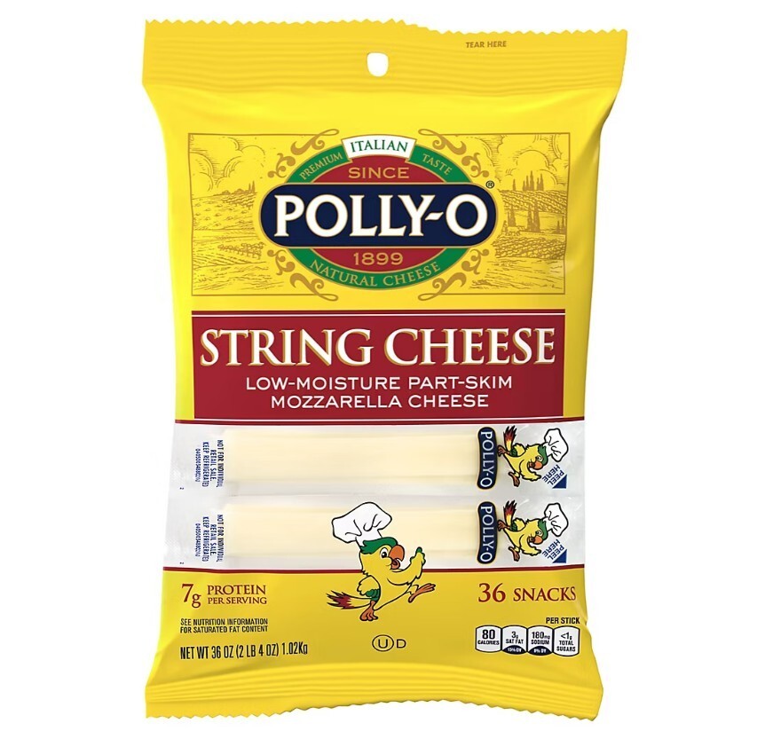 Polly-O String Cheese Part Skim, 36 ct.
