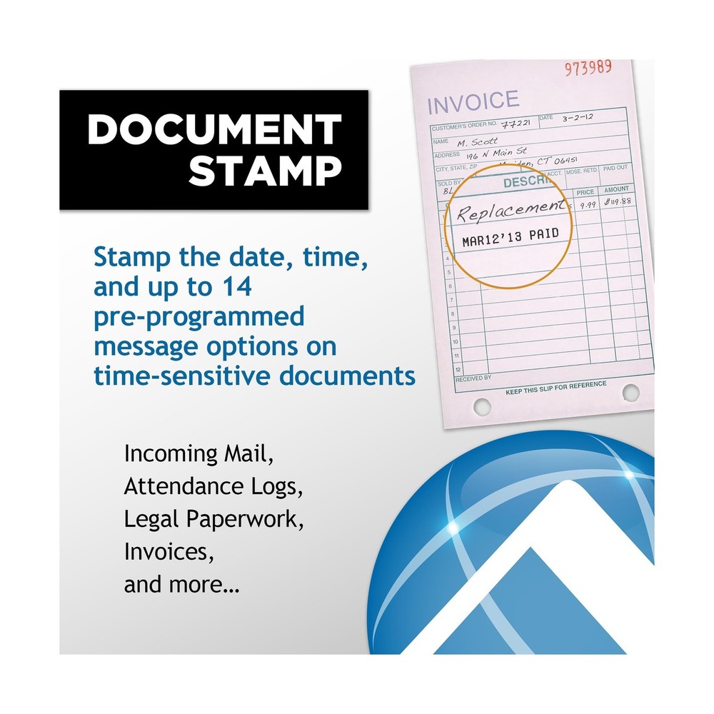 Pyramid Time Systems, 3700ss, Heavy Duty Time Clock & Document Stamp, Metal B...