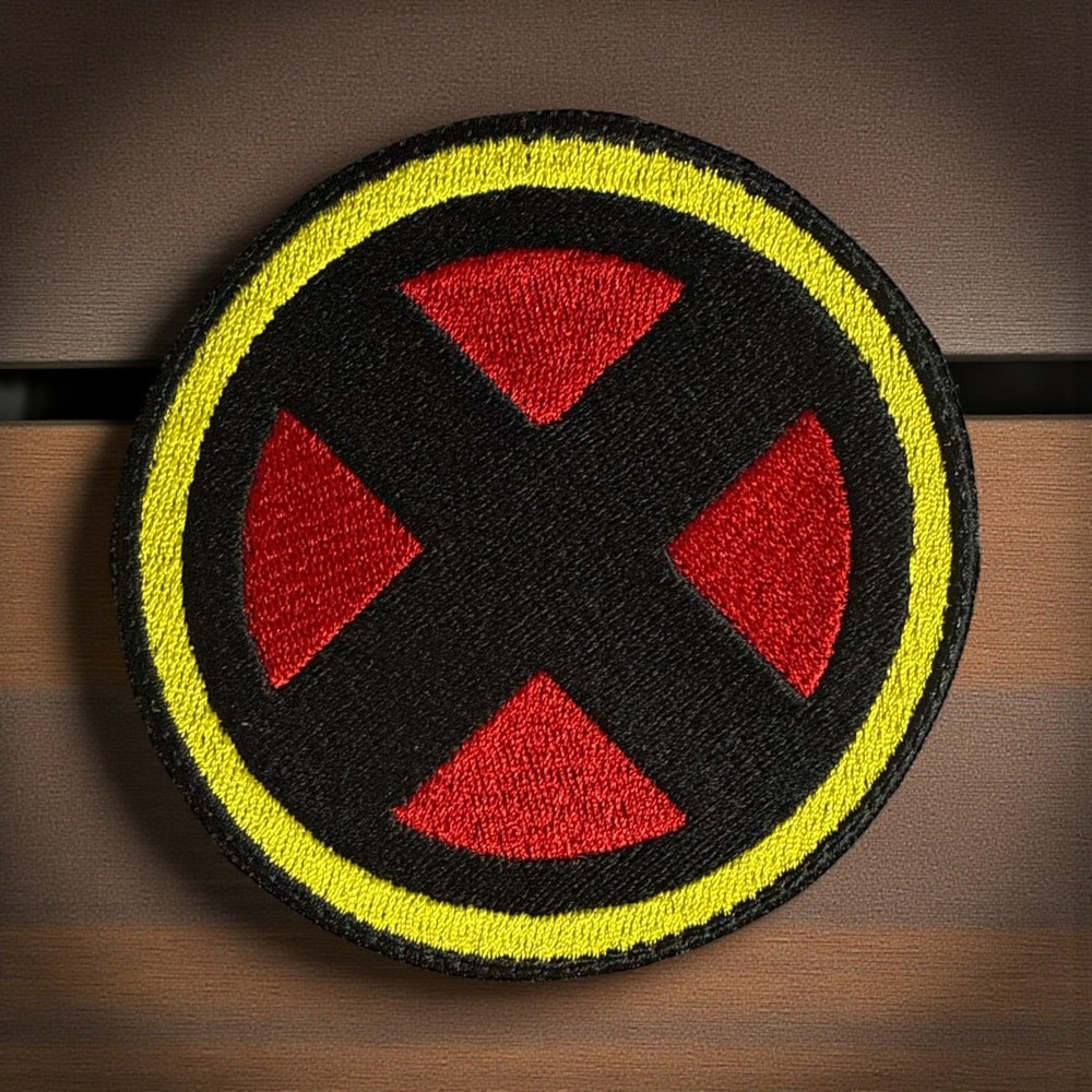 X-Men Marvel Logo Embroidery Patch 3.52" X 3.51"