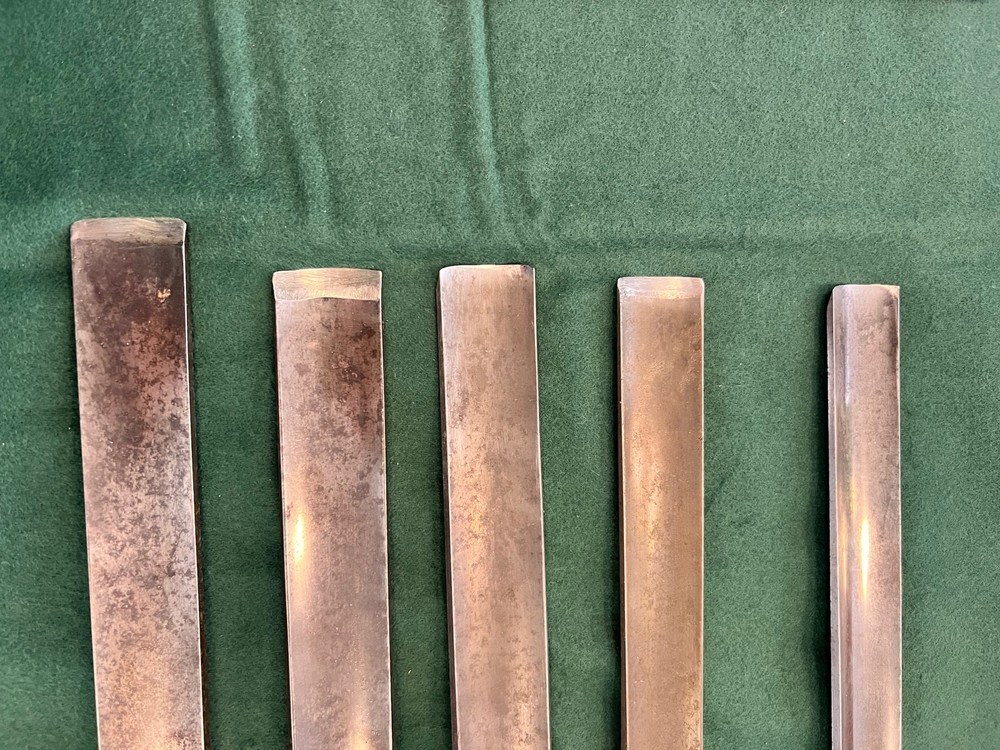 Set of 5 Buck Bros/Buck Rosewood Handle Incannel Gouges