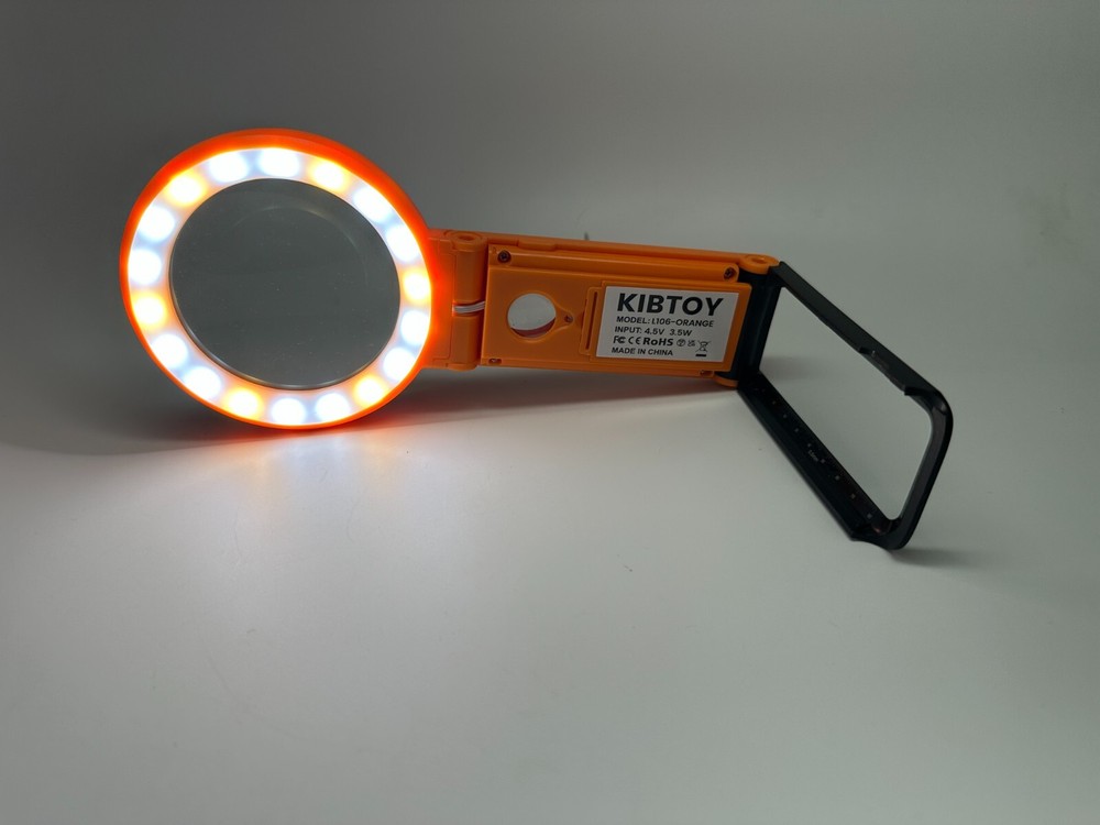 Kibtoy LED Illuminated Lighted Magnifying Glass