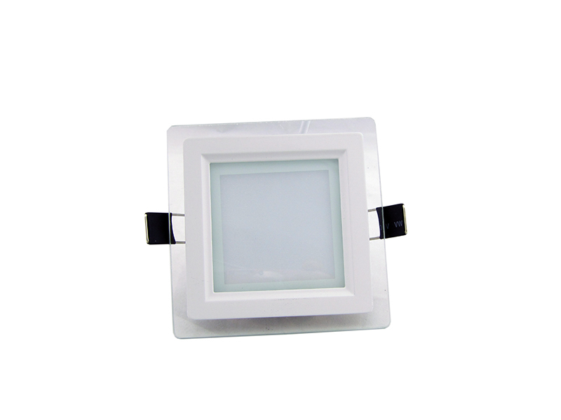 6w LED Glass Panel Light Square Recessed Ceiling Lamp Fixture Warm White