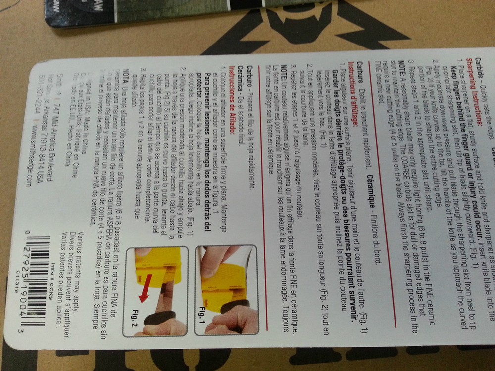 SMITH KNIFE SHARPENER 2 STEP NEW