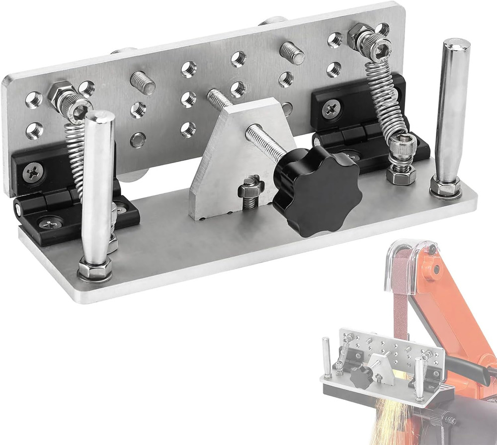 Belt Grinder Knife Jig Manual Sharpener with Fixed Angle Locator (Small)