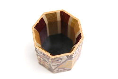 Marquetry Octagonal Toothpick Holder