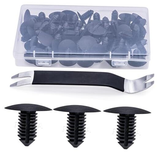 Rexka 41pcs 3/8 Hole Front Bumper Splash Shield Rear Trim Panel Retainer Clip