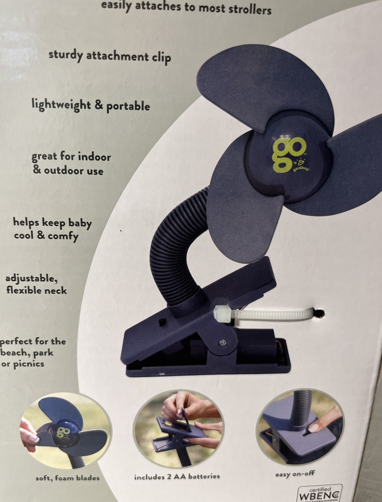 Go by goldbug cool comfort stroller fan