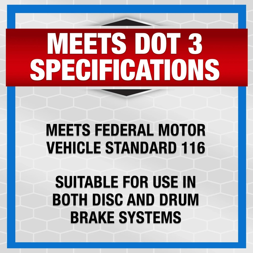 (6 pack) Super Tech DOT 3 Brake Fluid, 32 oz, Universal