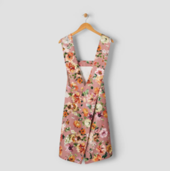 Sur La Table Fall Botanical Smock Apron - New