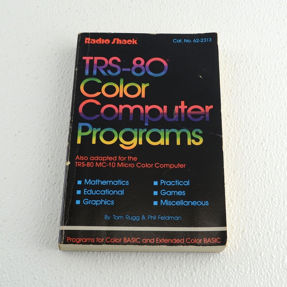 TRS-80 Color Computer Programs + MC-10 Rugg Feldman 1982 Dilithium PB