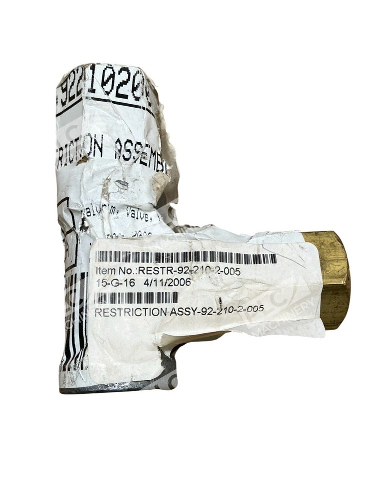 Tyco 92-210-2-005 Restriction Assembly Fire Suppression RC-1