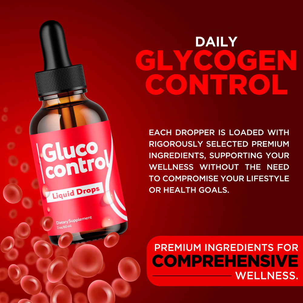 (1 Pack) Gluco Control Blood Support Drops Advanced Vitamin Supplement 2ML