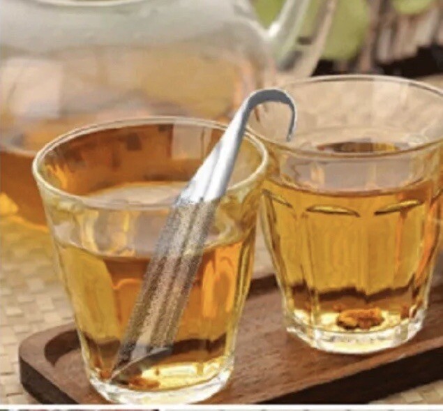 Tea Stick Diffuser Strainer Infuser Pipe With Hook Handle Stainless Steel