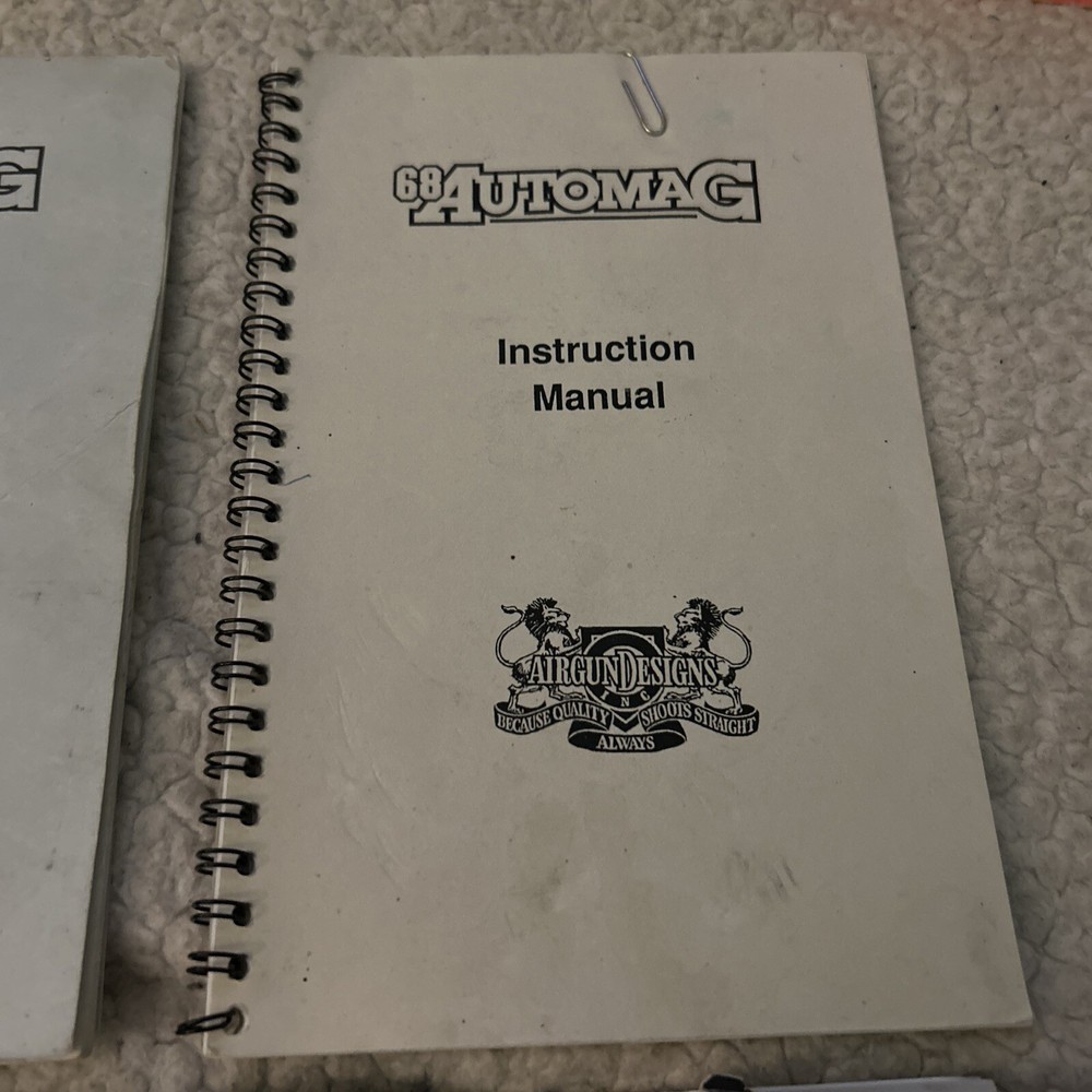 Automag Minimag,Micromag Instruction Manuals