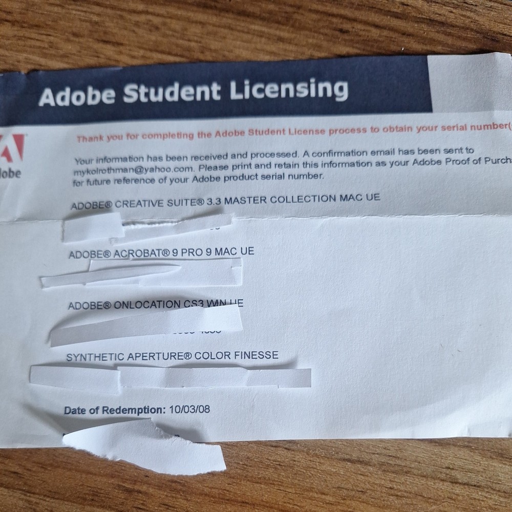 Adobe Creative Suite 3 Master Collection Mac Windows Untested