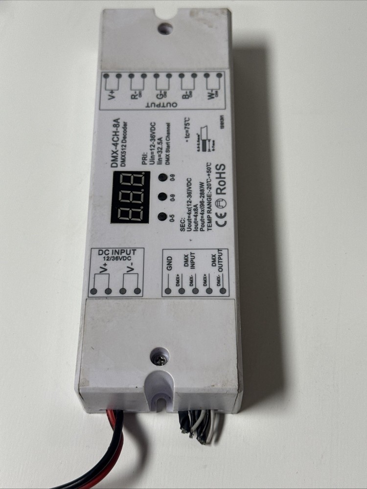 4 Channel LED DMX-4CH-8A DMX512 Decoder
