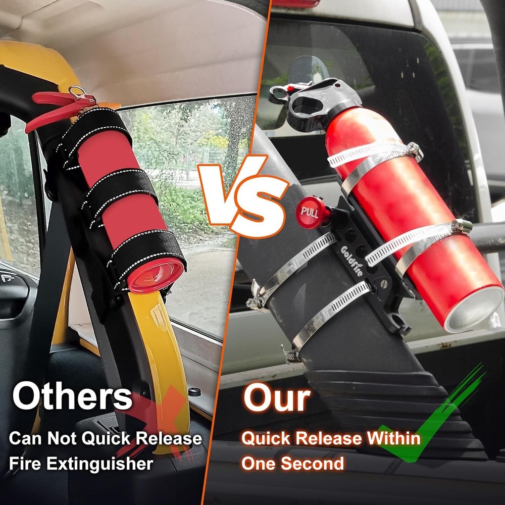 Quick Release Fire Extinguisher Mount Bracket Holder Aluminum Roll Bar Mount ...