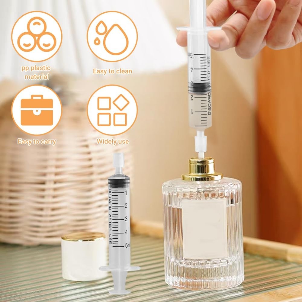 Perfume Refill Tool Kit, 10pcs Plastic Perfume Dispenser Transfer Pump Set, C...