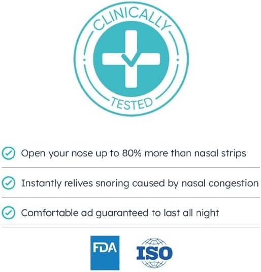 Extra Strong Hypoallergenic Nasal Strips – 30 Count Anti-Snoring Solution