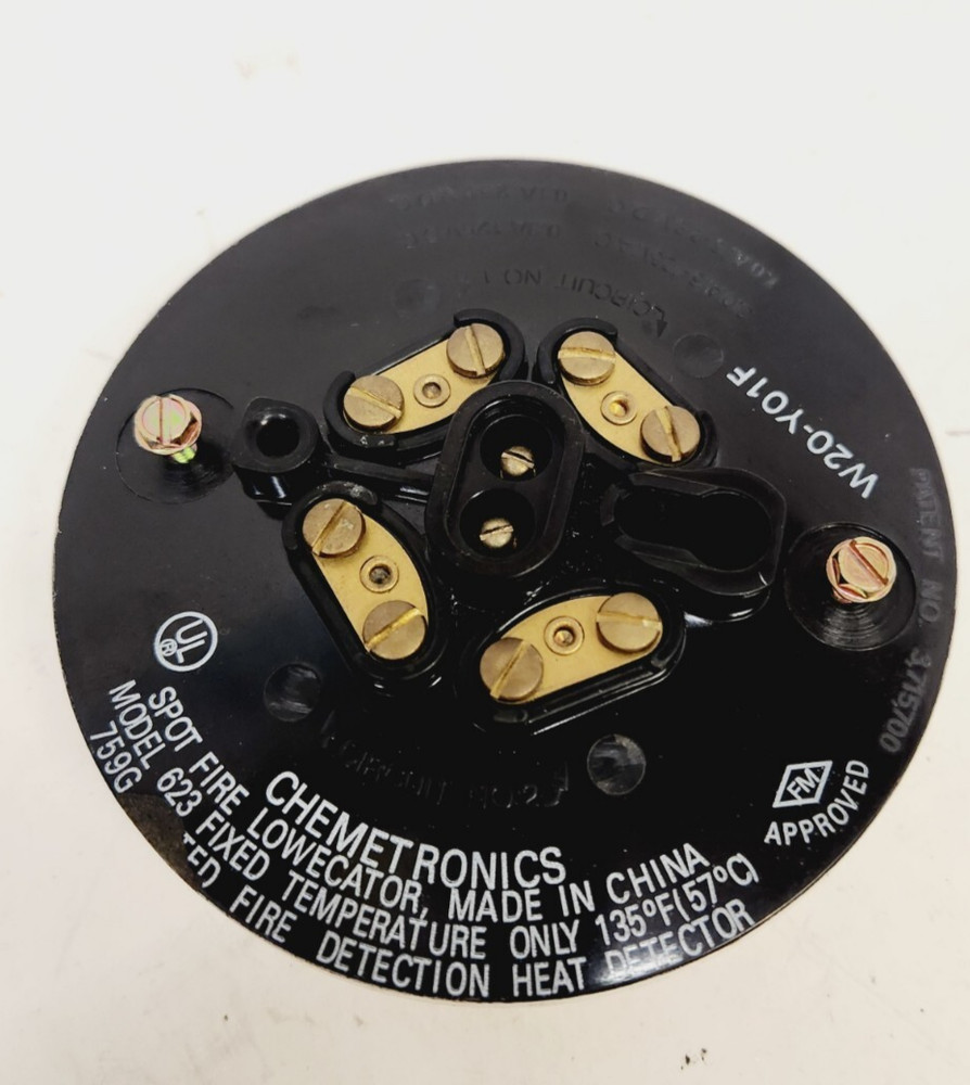 CHEMETRONICS FIRE DETECTION HEAT DETECTOR W20-Y01F