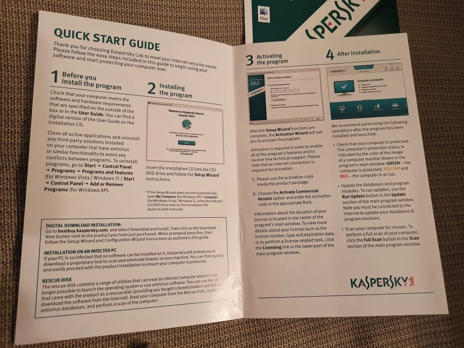 2 Dicks - KASPERSLab Best Buy Support 2012 Protection for Mac Security Software