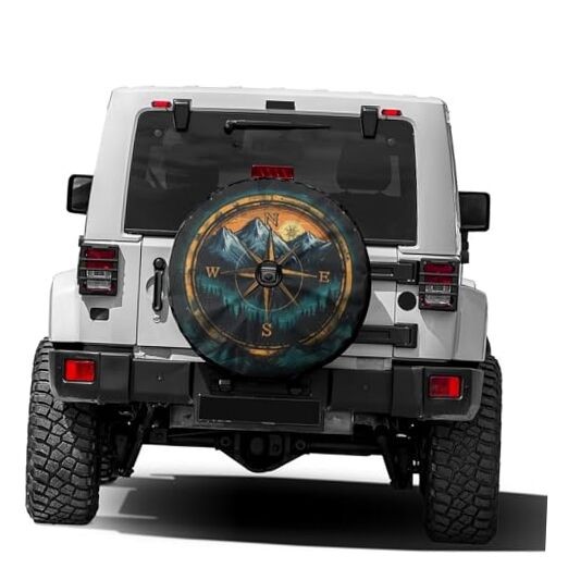 Compass Mountains Spare Tire 17" with Backup Camera Hole compass mountains