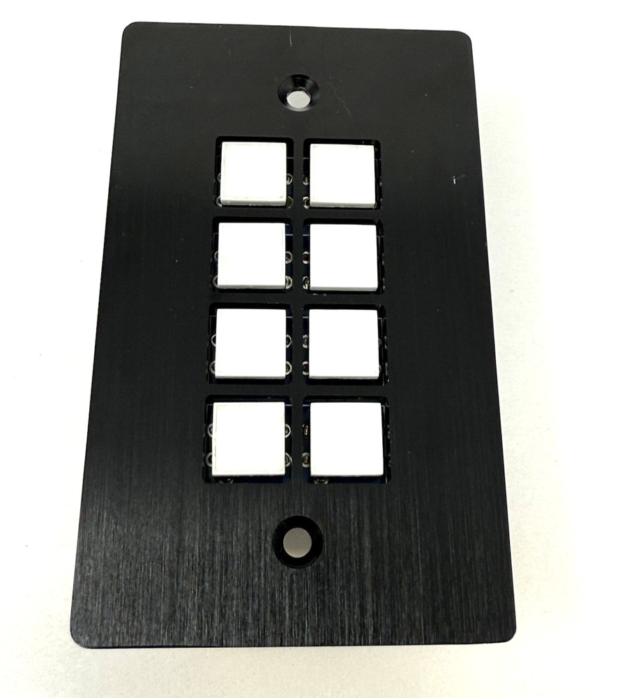 Muxlab 8 Button RS232 / IR Control Panel 500816 ~ No Power Supply ~ Untested