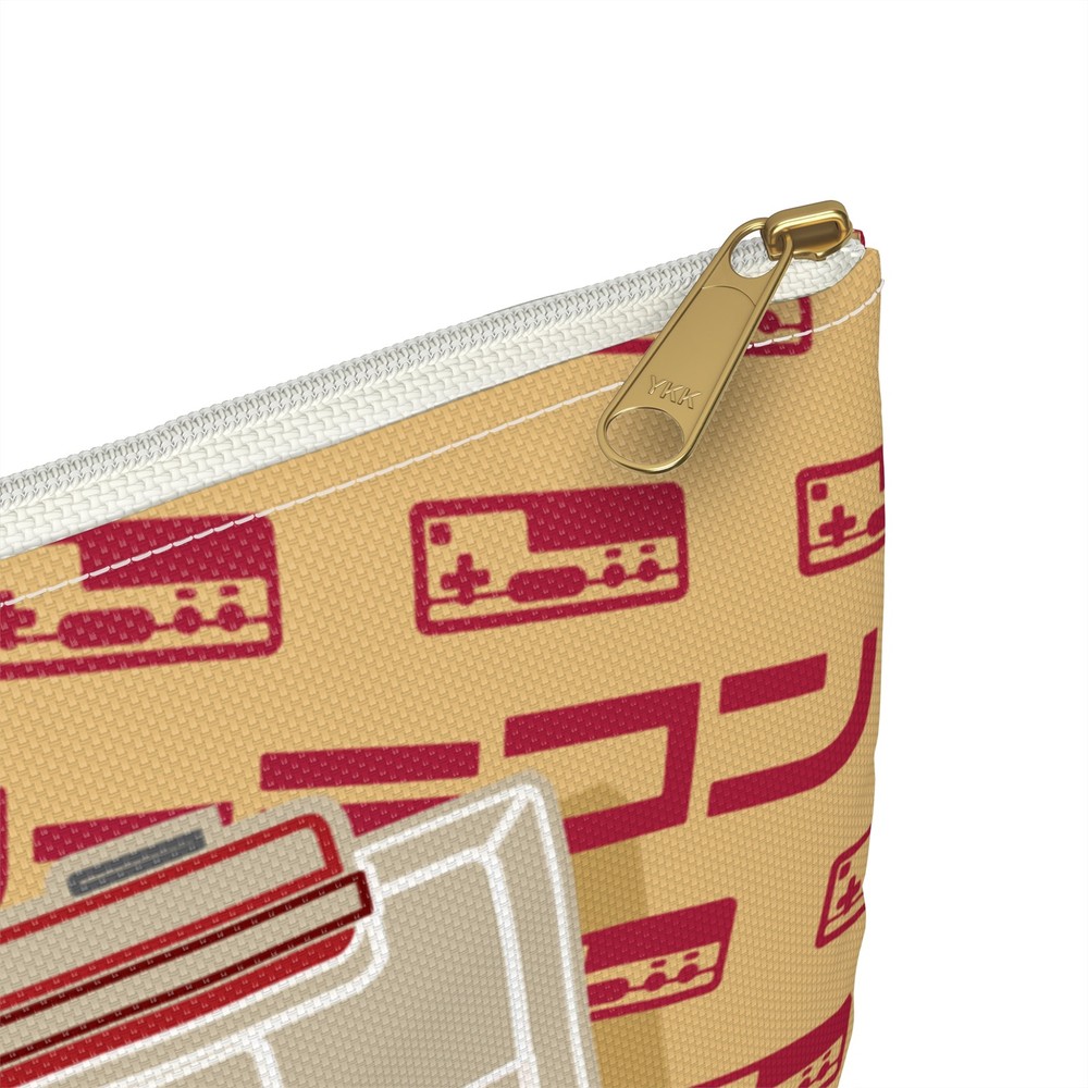 Retro Famicom Pouch Classic Console Accessory Storage Bag - Classic Beige