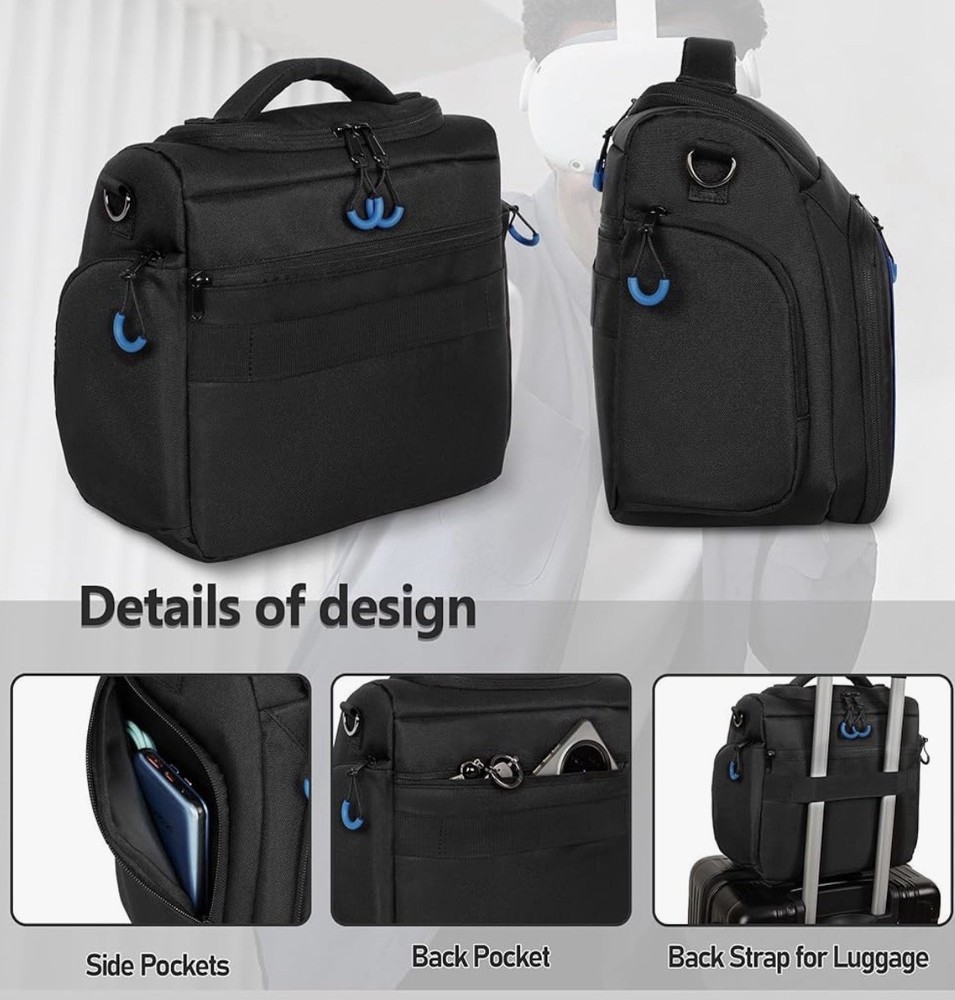 VR Carrying Case Compatible with Oculus Meta Quest Storage Case Bag