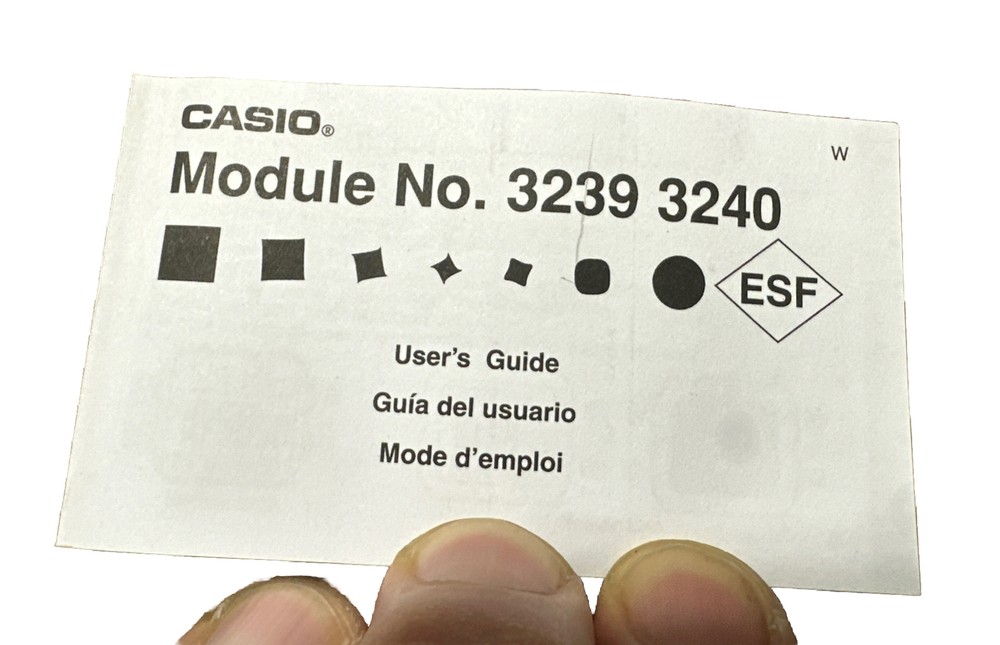 Casio Module 3239 3240 wrist watch manual