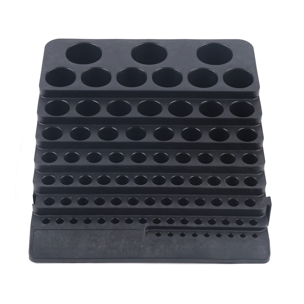 84 Holes Tool Storage Box Organizer Milling Tool Accessories Placement Rack]