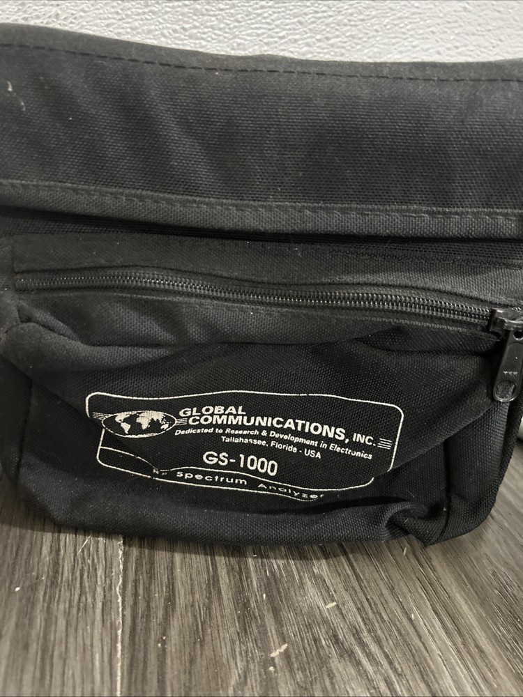 Global Communications RF Spectrum Analyzer GS-1000 With Case #h5