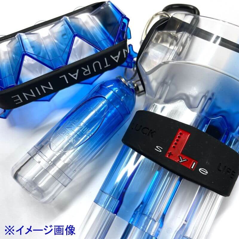 Natural Nine Crystal Ocean Blue Gradient Flight Case