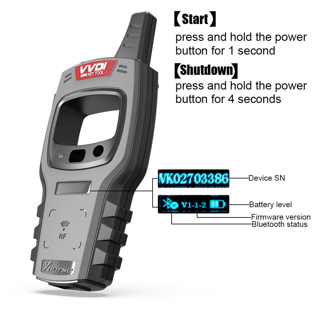 Xhorse VVDI XDKTMGEN MINI Key Tool Global Version Multilanguage Grey