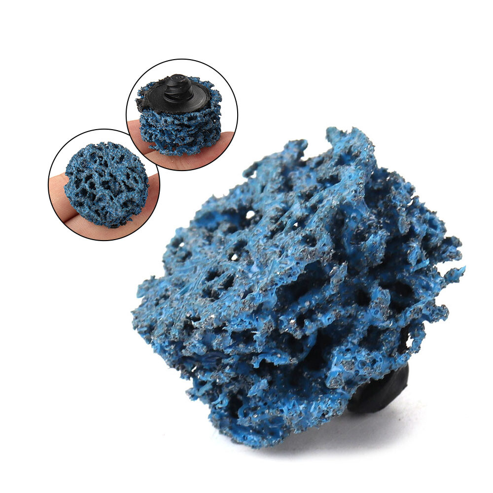 10pcs 1" Roll Lock Strip Disc Paint Rust Removal Easy Cleaning Quick Change Disc