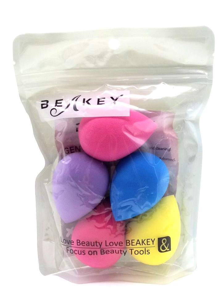 Makeup Sponges for Liquid Foundation Primer Blender Tools - 5 Pack